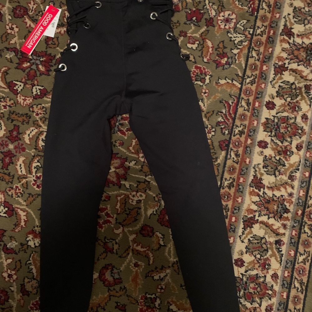 Super stretchy, sexy side detail.